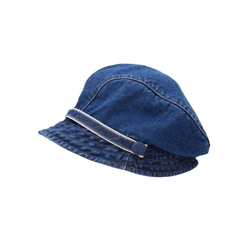 Jean Fisherman Hat Women's Short Brim Beret Bucket Hat