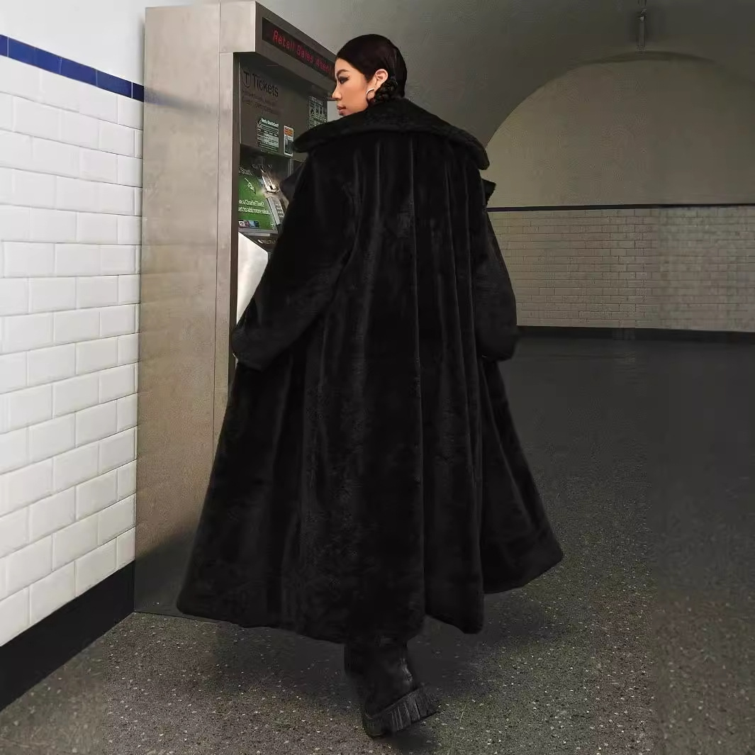 European And American Women's Clothing Long-cut Coat