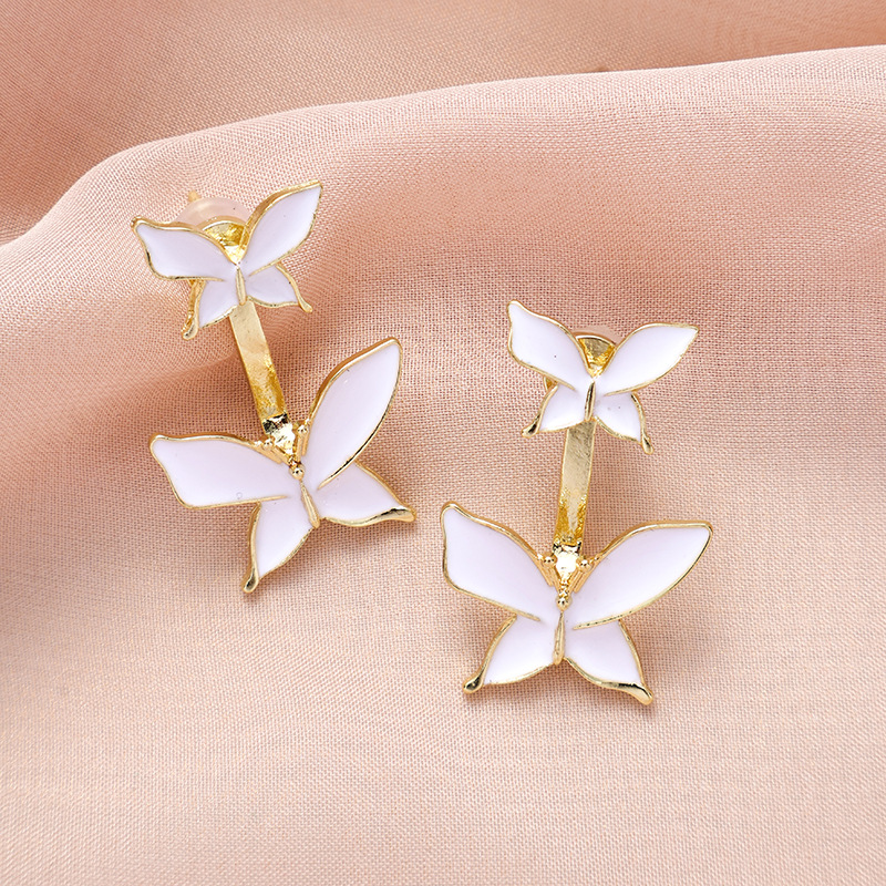S925 Silver Needle Butterfly Earrings