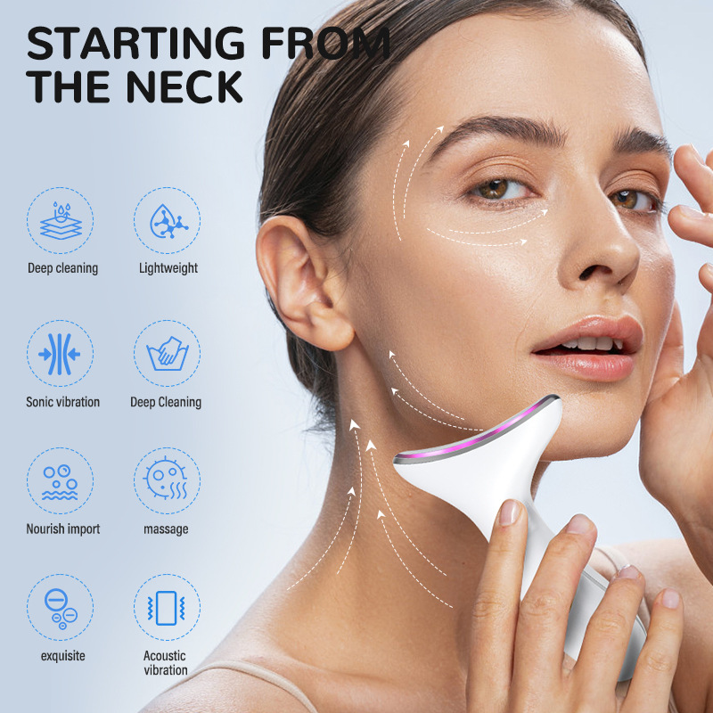 EMS Color Light Multifunctional Face Neck Beauty Apparatus