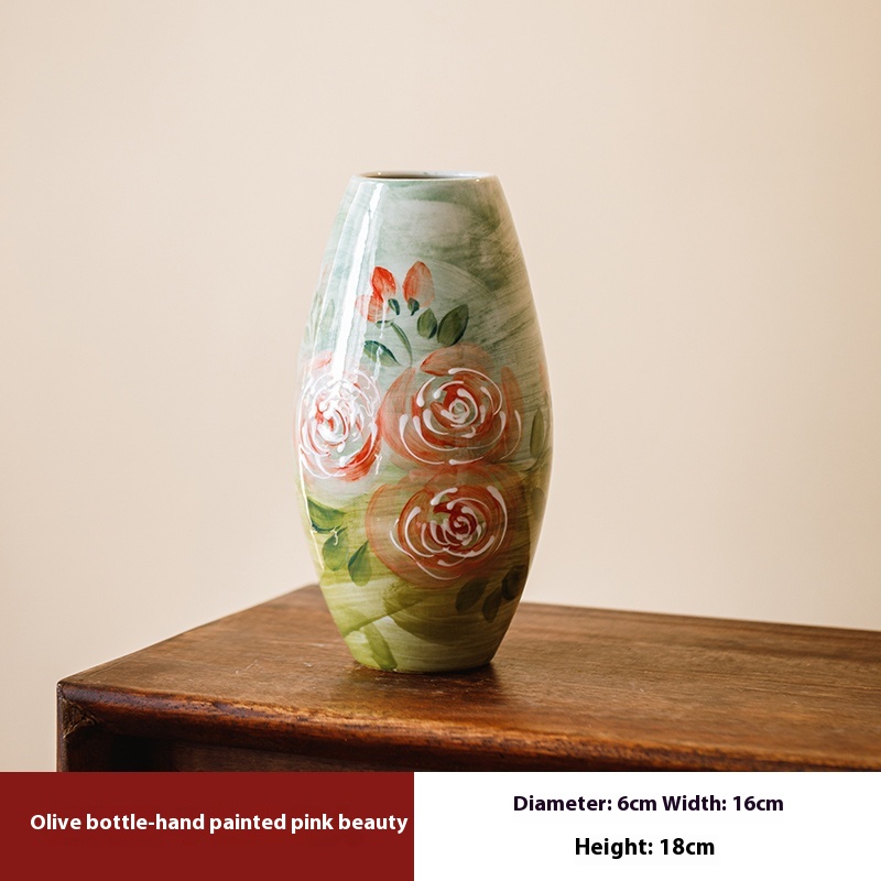 Jingdezhen Handmade Chinese Retro Ceramic Hydroponic Flower Supportable Flowers