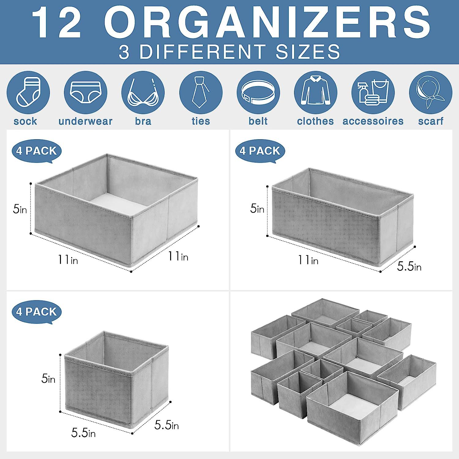 Solid Color Household Use Fabric Uncovered Desktop Storage Box