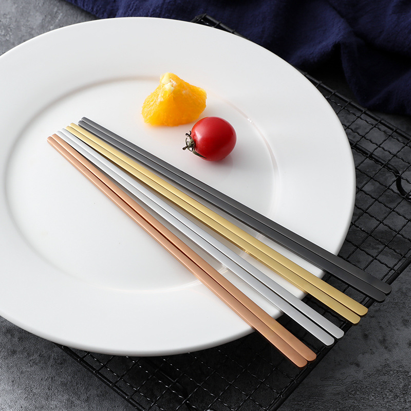 Household Non-Slip 304 Stainless Steel Chopsticks