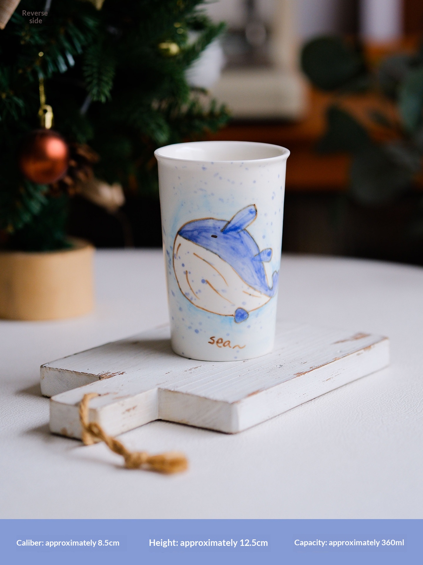 Handmade Cute Little Whale Mug Coffee Cup Instant Noodle Bowl Large Bowl Rice Plate Dinnerware Set