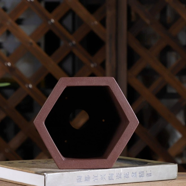 Handmade Yixing Clay Flower Pot For Bonsai