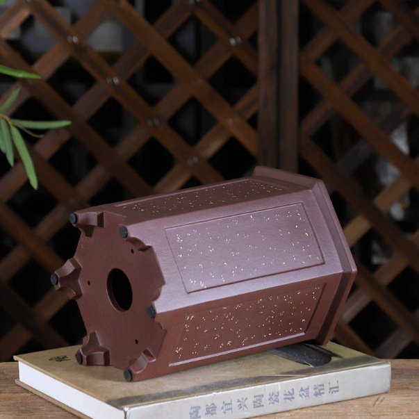 Handmade Yixing Clay Flower Pot For Bonsai
