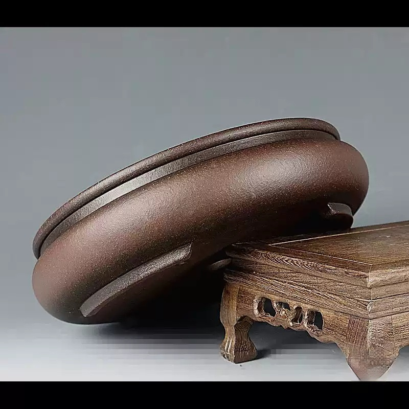 Purple Clay Round Handmade Bonsai Pot