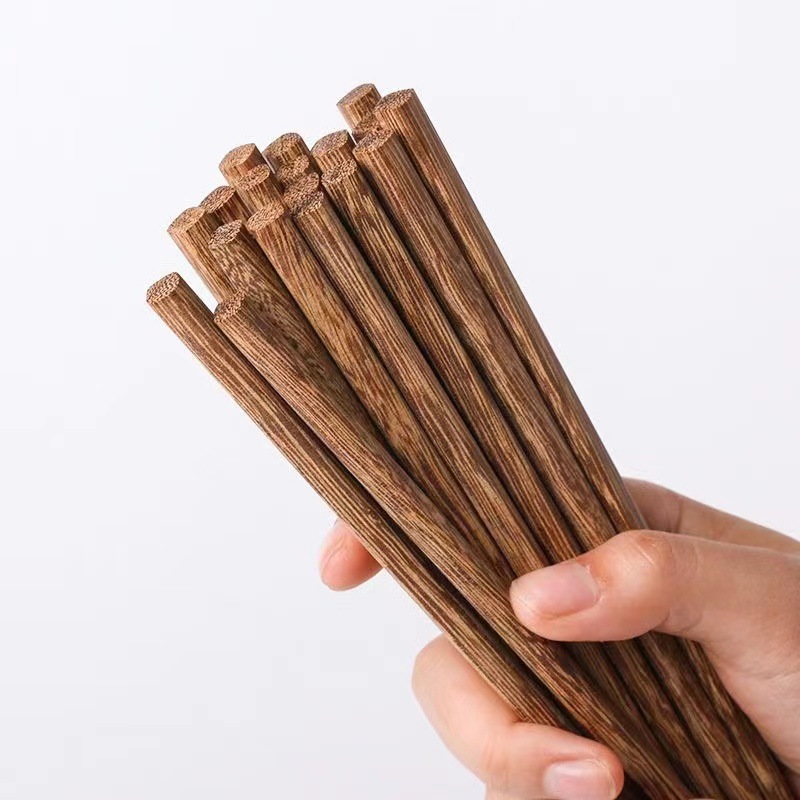 Unpainted Unwaxed Wooden Chopsticks For Home Kitchens