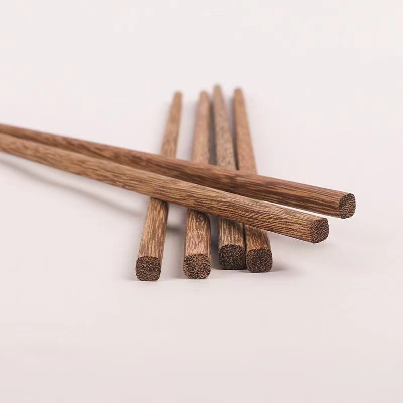 Unpainted Unwaxed Wooden Chopsticks For Home Kitchens
