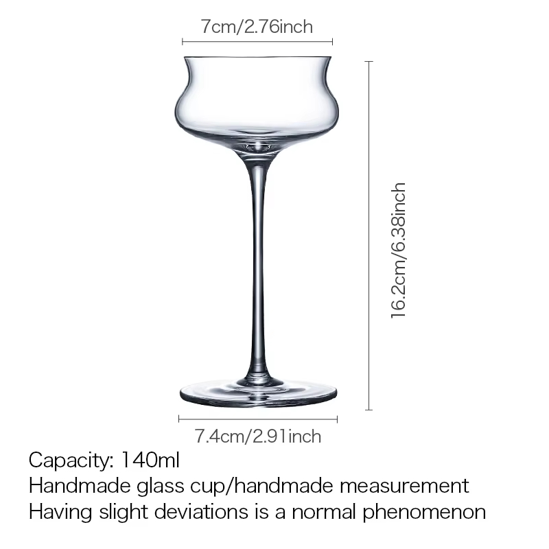 Korisun Crystal Glass Stemware Commercial-Grade Cocktail Glass