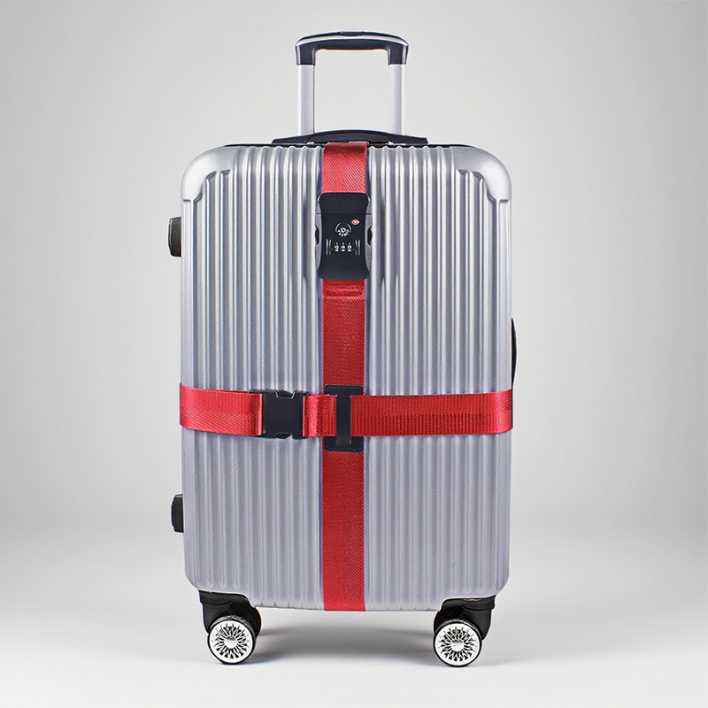 Cross-shaped Luggage Straps For Securing Suitcases