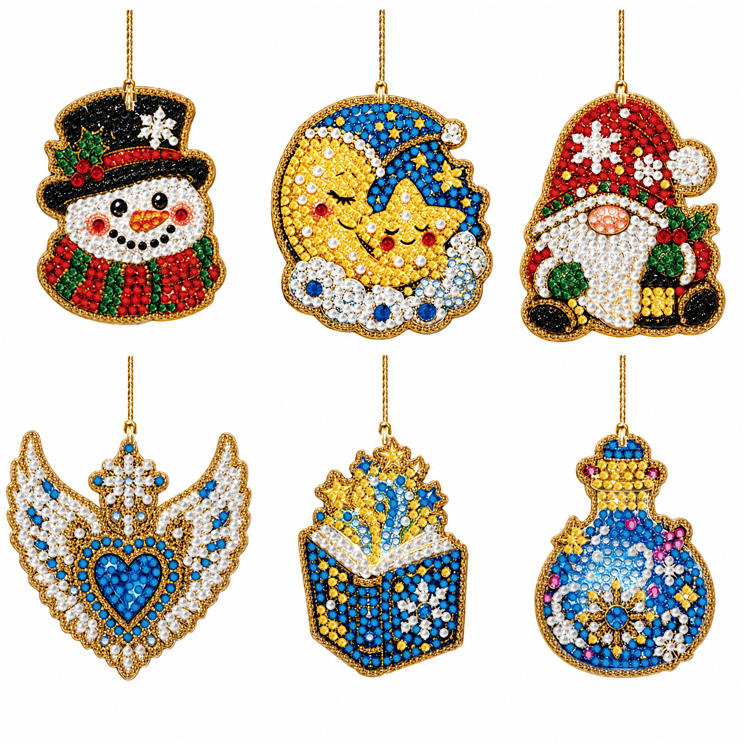 Diamond Painting Pendant Set Of 6