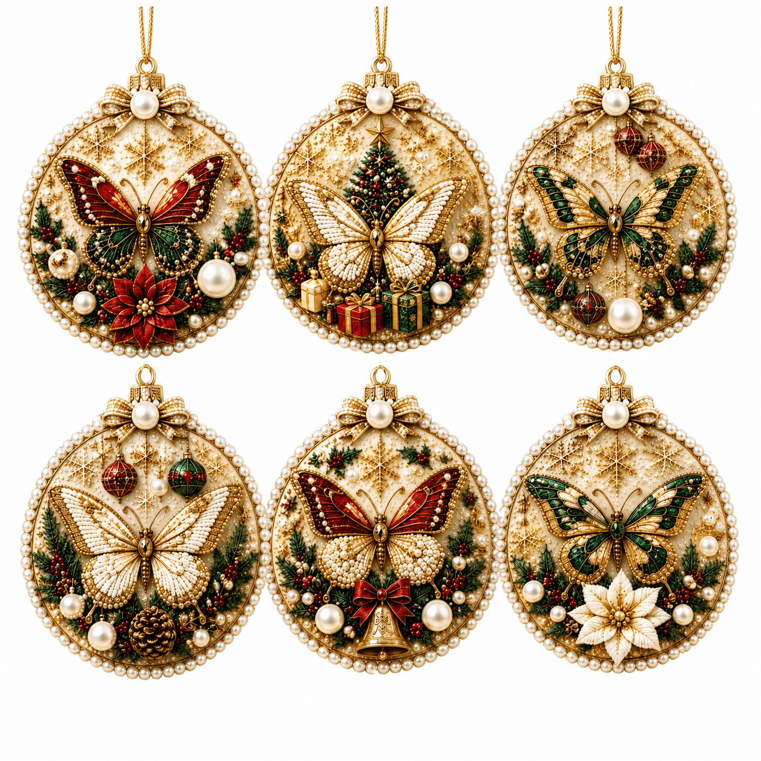 Diamond Painting Pendant Set Of 6