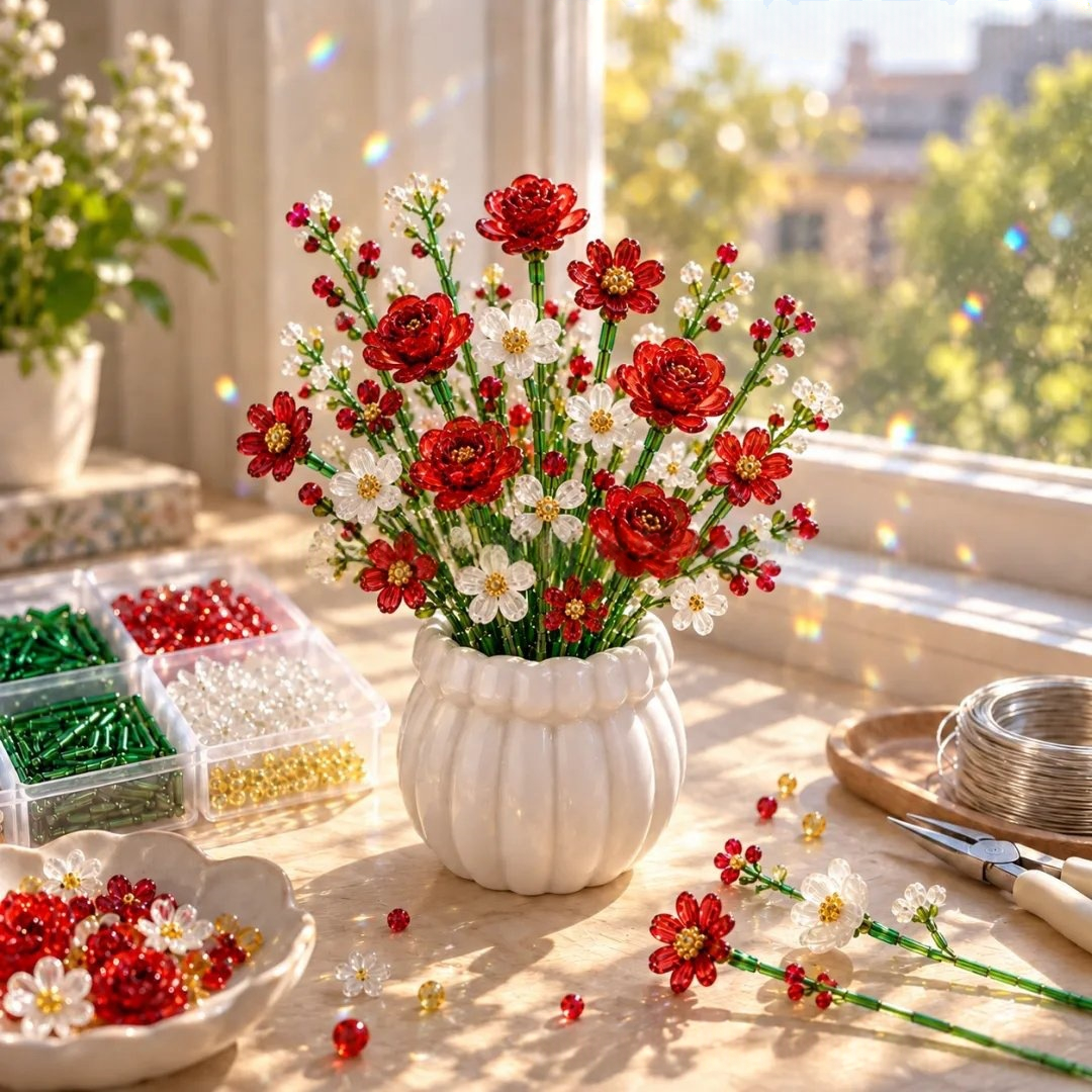 Beaded Wildflower DIY Bouquet Kit Decoration