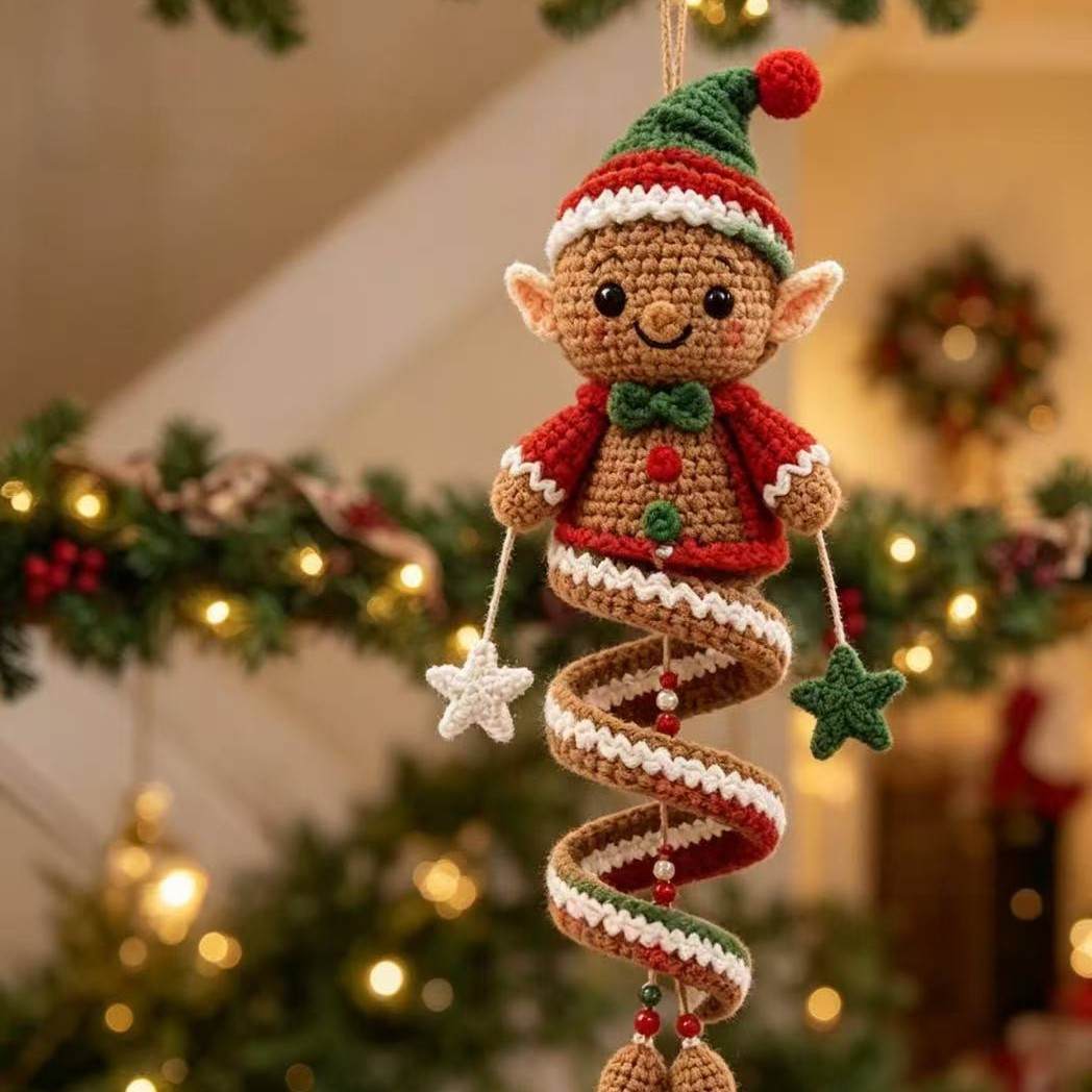Crochet Snowman Spiral Oranment DIY Kit