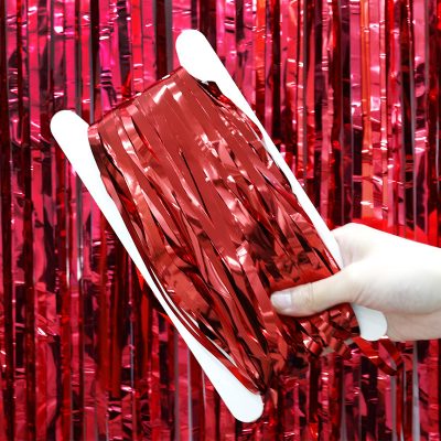 Birthday Party Decoration 12m Tinsel Curtain Wedding Room Layout Color Stripes