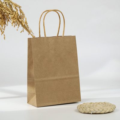 Kraft Paper Clothing Store Packaging Tote Bag