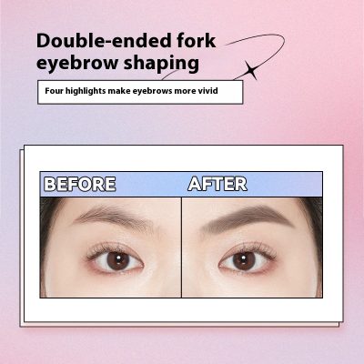 Small Triangle Eyebrow Pencil Not Smudge Double-headed Novice