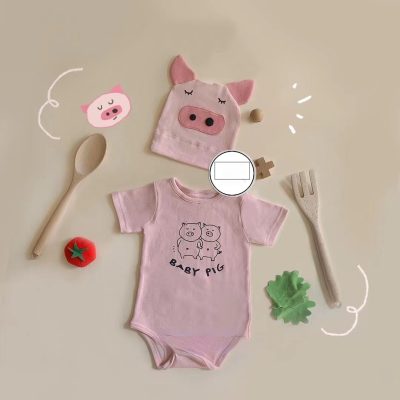 Ins New Pig Print Style Romper