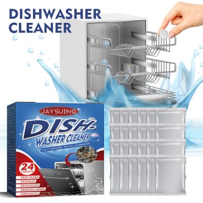 Cross-Border Jaysuing Dishwasher Cleaning And Descaling Tablets To Remove Heavy Grease Stains, Kitchen And Bathroom Appliances, Household Dishwasher Cleaner