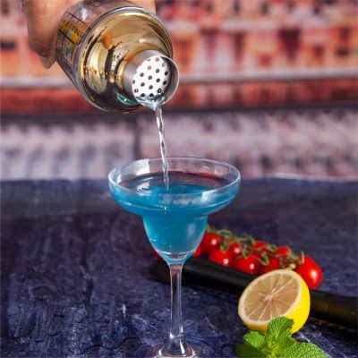 Household Three-stage Transparent Glass Cocktail Shaker With Scale Stainless Steel Shek Cup Bar Cocktail Shaker