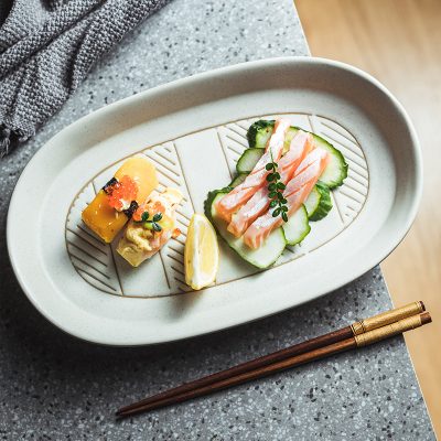 Household Stoneware Serving Plates And Tableware